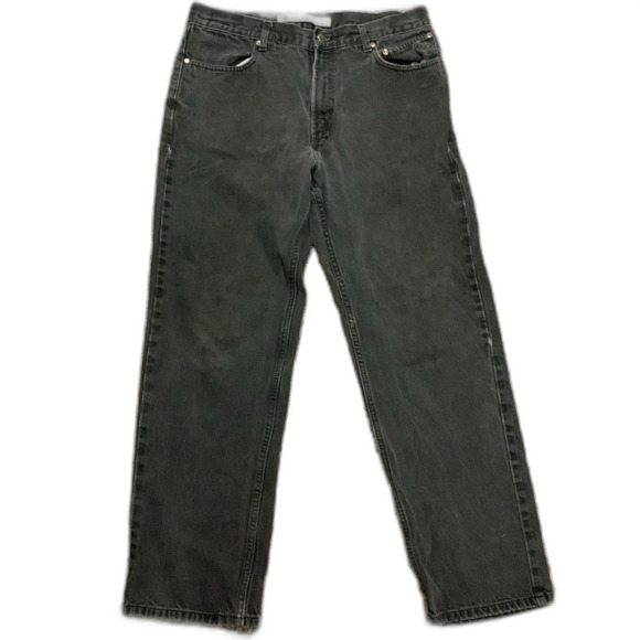 Harley Davidson Washed Faded Black Straight Leg Jeans Size 36 X 32 - Picture 1 of 15